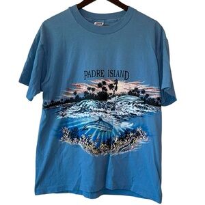 Vintage Padre Island Dolphin Graphic T-Shirt